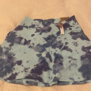 Victoria Secret Pink Blue Skater Mini Skirt Casual